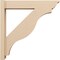 Ekena Millwork 6-in W x 30-in D x 30-in H Funston Trad Rough Cedar Woodgrain TimberThane Outlooker, Primed Tan OUTUR060X30X30FST04RCPR - alternate 5